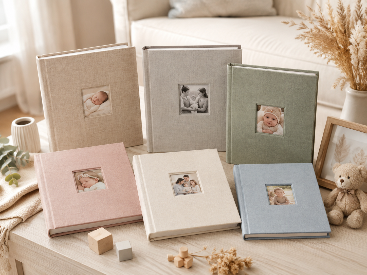 Baby and family photo albums