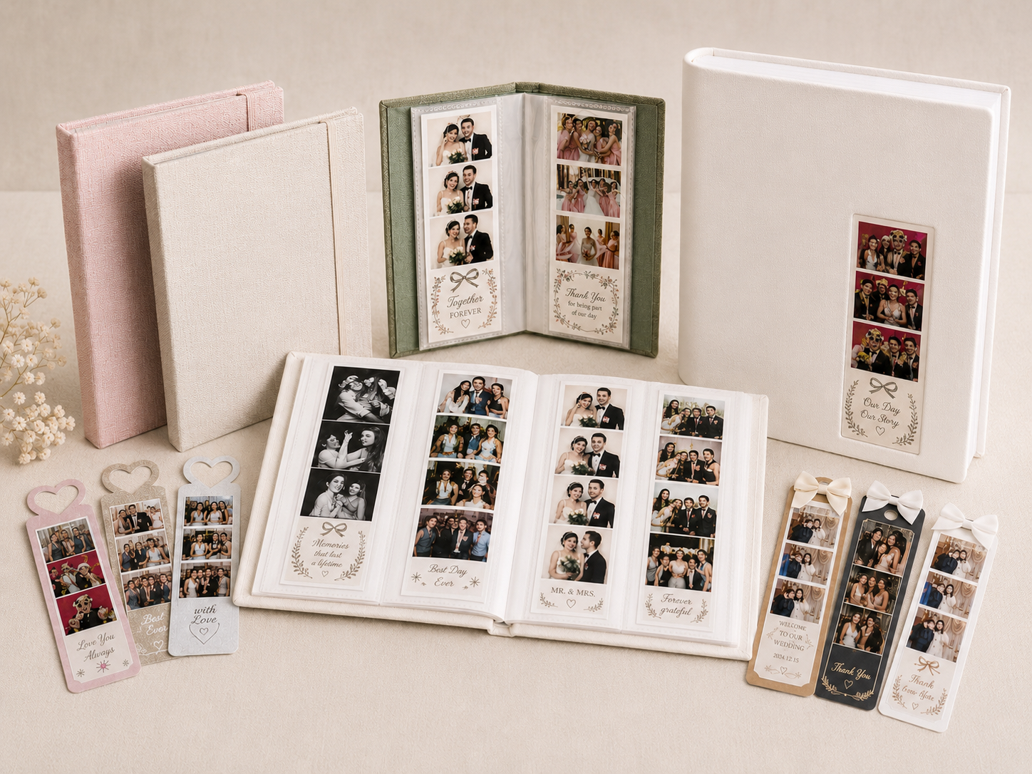 Photo booth albums for 2x6 photo strips