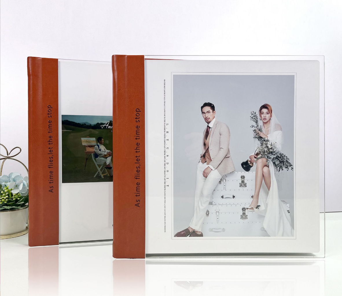 Acrylic photo album cover