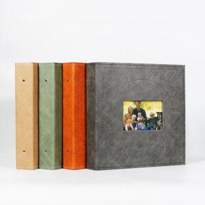 2023 Custom Wholesale Hardcover Pu Leather Photo Album 4x6 Self Adhesive Photo Album Scrapbook Wedding Memory Book with Stickers