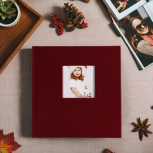 24-Page DIY Scrapbook Linen Cloth Cover Photo Album Book Bound Memorial Gift Wedding Guest Book