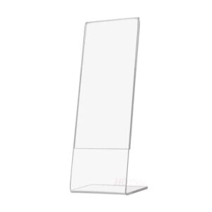 2x6 Acrylic Sign Holder Picture Booth Frames Clear Vertical Stand Slanted Display Plastic Flyer Holder 2x6 Acrylic Stands