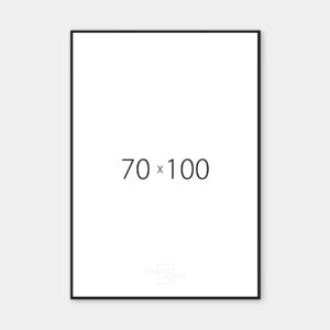 70x100cm Extra Large Black Aluminium Metal Photo Frames