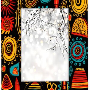 Africa High Quality Shiny Self Adhesive Mdf Wooden Photo Picture Frame Photo Cadre Block Plaque Tableau for Home Decoration