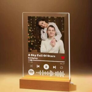 Creative DIY Eco-Friendly Acrylic 3D Night Light LED Blank Gift Lamp with Personalized UV Printing Engravable Design Wood Frames