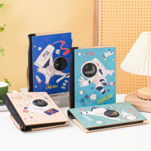Creative INS Astronaut Theme Wooden Photo Album Collection Self-Adhesive Lazy Person Special Durable Wood Cover