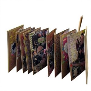 DIY Accordion-style Vintage Scrapbook Album 3D Planner Decorative Sticker Kit Crafted Black Cowhide Cardperfect Keepsake Gift