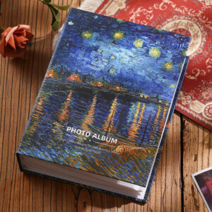 Dream Realm 35 Oil Painting Storage Album Large Capacity 6-Inch 200-Sheet Insert-Type Photo Album for Family Memories & Couples