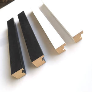 European Cheap Price Black Mdf Backboard Photo Frame Ps Picture Frame Moulding
